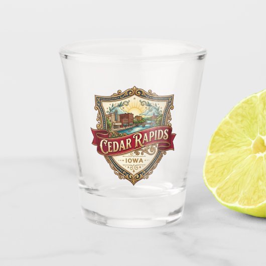 Verre A Shot Cedar Rapids Iowa (Devant)
