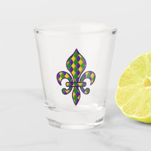 Verre A Shot Célébration du carnaval de Mardi Gras