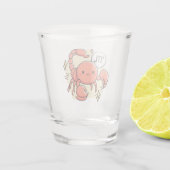 Verre A Shot Celestial Scorpio Zodiac Chibi Line Art Gift (Dos)