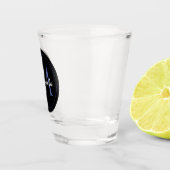 Verre A Shot Cercle minimal moderne nom initial monogramme mode (Droite)