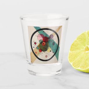 Verre A Shot Cercles Kandinsky dans une peinture circulaire