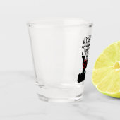 Verre A Shot Cerfs communs drôles de mâle de citation d'hommes (Gauche)