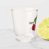Verre A Shot Cerises rouges Conception personnalisée (Gauche)