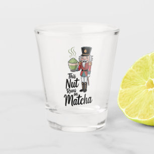 Verre A Shot Cette noix tourne sur Matcha Christmas Nutcracker