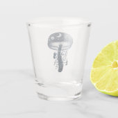 Verre A Shot Champignons bleus de la marine céleste (Dos)