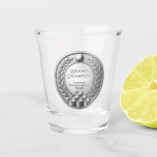Verre A Shot Championnat du Tournoi de Beer Pong Médaille d'Arg