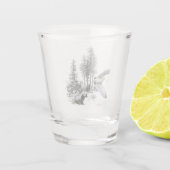 Verre A Shot Chasse à la bécasse (Dos)