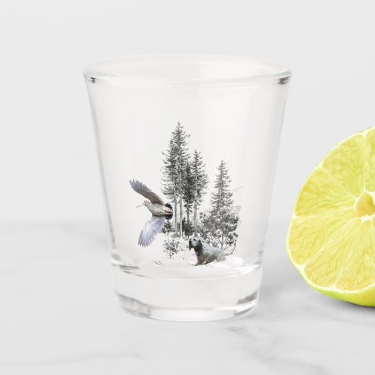Verre A Shot Chasse à la bécasse (Devant)