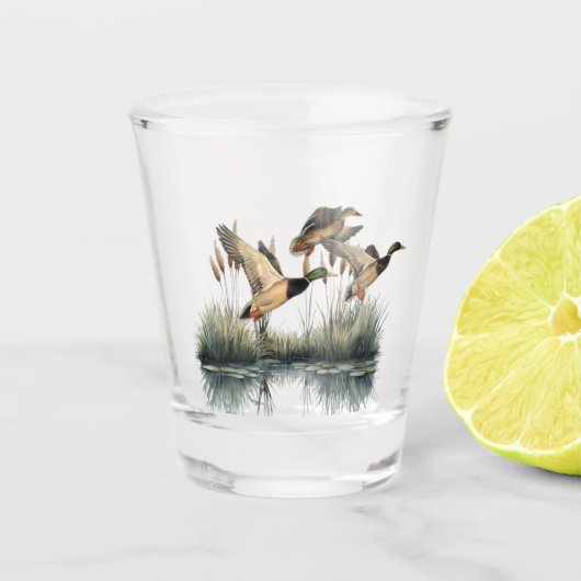 Verre A Shot Chasse au canard (Devant)