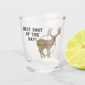 Verre A Shot Chasse aux cerfs meilleure prise du jour (Devant)