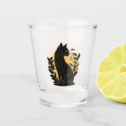 Verre A Shot Chat assis (Devant)