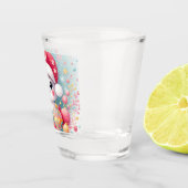 Verre A Shot Chat de Noël mignon et coloré (Droite)