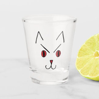 Verre A Shot Chat démon en colère