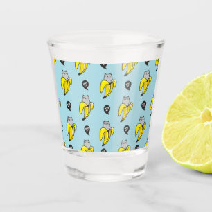 Verre A Shot Chat en banane