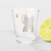 Verre A Shot Chat et oiseau (Dos)