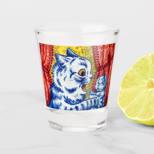 Verre A Shot Chat et ses chatons (Devant)