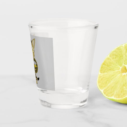 Verre A Shot Chat guerrier Chibi (Droite)