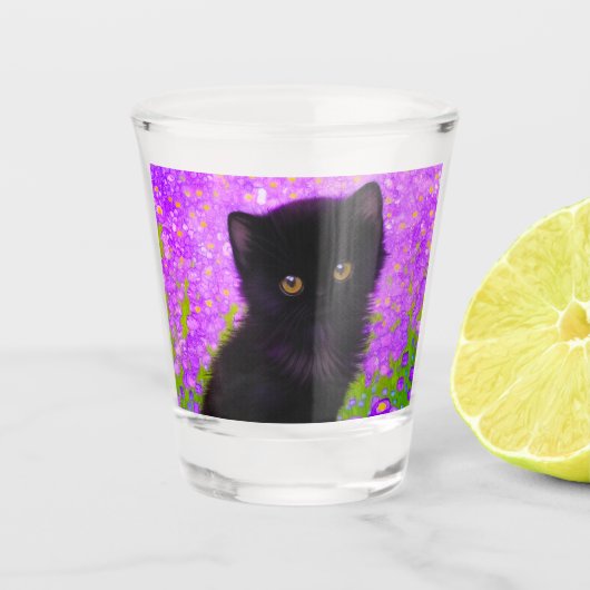 Verre A Shot Chat Gustav Klimt (Devant)