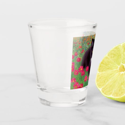 Verre A Shot Chat Gustav Klimt Tuxedo (Gauche)