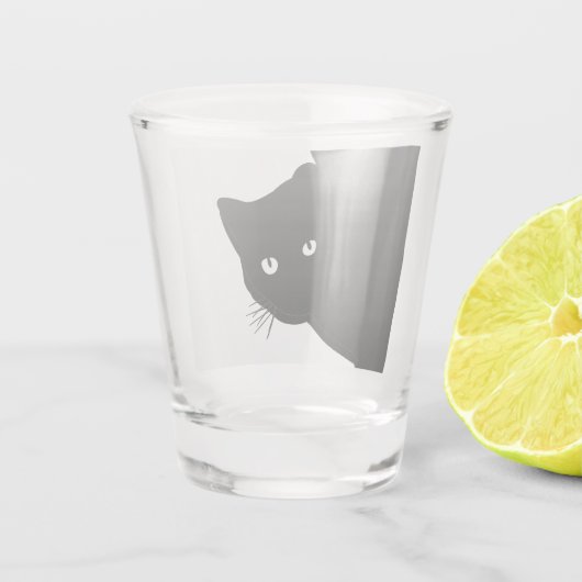 Verre A Shot Chat noir (Dos)