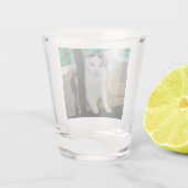 Verre A Shot Chat noir et blanc (Dos)
