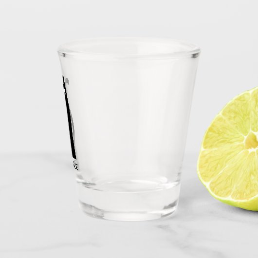 Verre A Shot Chat noir personnalisé (Droite)