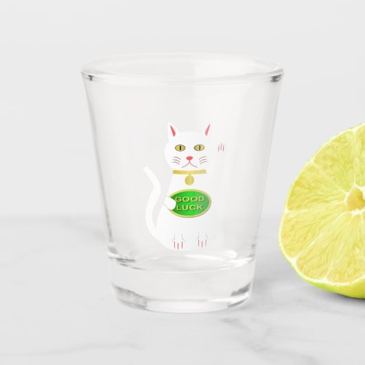 Verre A Shot Chat Oriental Lucky (Devant)