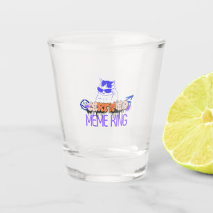 Verre A Shot Chat Roi Mème Certifié