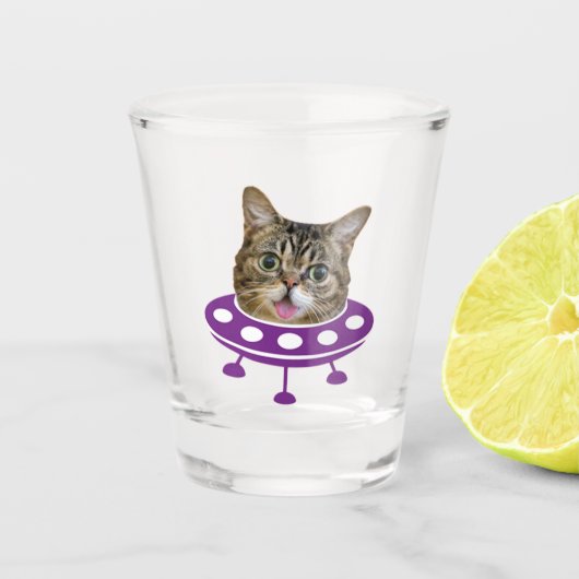 Verre A Shot Chat spatial (Devant)