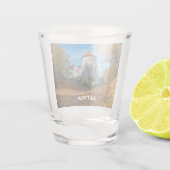 Verre A Shot Château médiéval entouré de forêt (Dos)