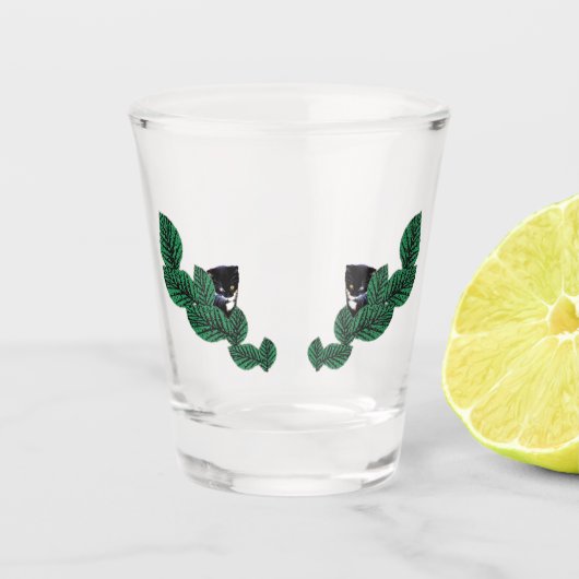 Verre A Shot Chatons avec Feuille (Devant)