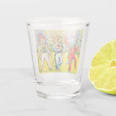 Verre A Shot Chats dansants (Dos)
