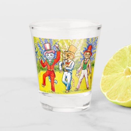 Verre A Shot Chats dansants (Devant)