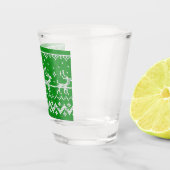 Verre A Shot Chaudron moche Le Père Noël traîne et rennes (Droite)