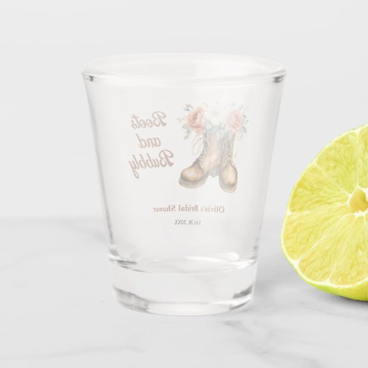 Verre A Shot Chaussures Rustiques et Mariage Champêtre sous le  (Dos)