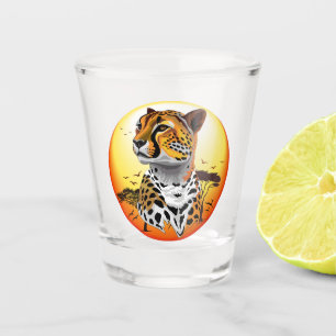 Verre A Shot Cheetah African Feline Wild Animal