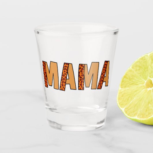 Verre A Shot Cheetah Print Leopard Maman (Devant)