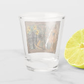 Verre A Shot Cheval Boot Boots Wagon Wheels Sunflower Western (Dos)