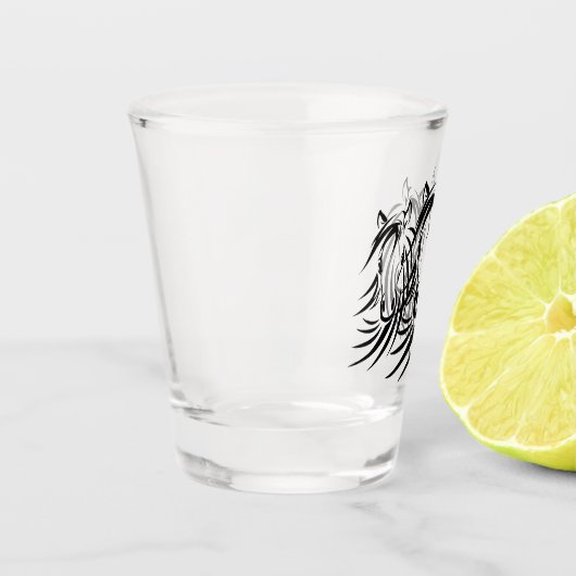 Verre A Shot Cheval noir (Gauche)