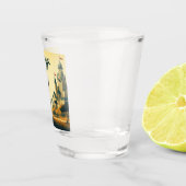 Verre A Shot Chevalier médiéval/dragon/château fantastique (Droite)