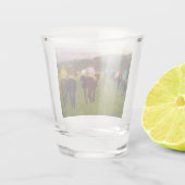 Verre A Shot Chevaux de course Edgar Degas à Longchamp (Dos)