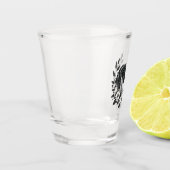 Verre A Shot Chevaux-mariages campagnards aux fleurs (Gauche)