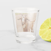 Verre A Shot Chèvre Brown et chèvre blanche (Dos)