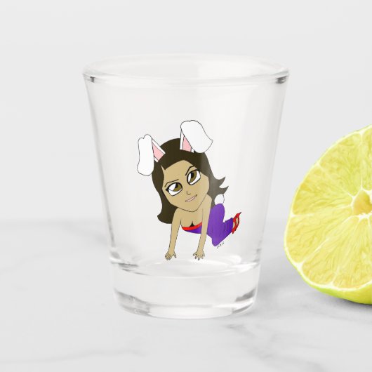 Verre A Shot chibi bunnygirl (Devant)