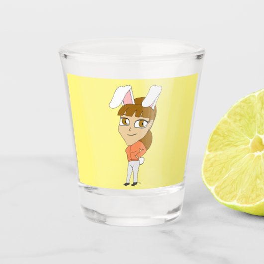 Verre A Shot chibi bunnygirl (Devant)