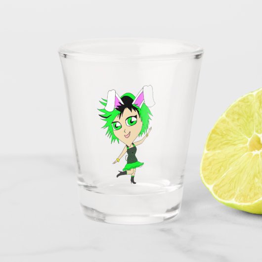Verre A Shot chibi bunnygirl (Devant)