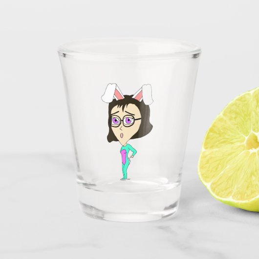 Verre A Shot chibi bunnygirl (Devant)