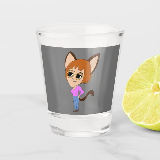 Verre A Shot chibi catgirl (Devant)