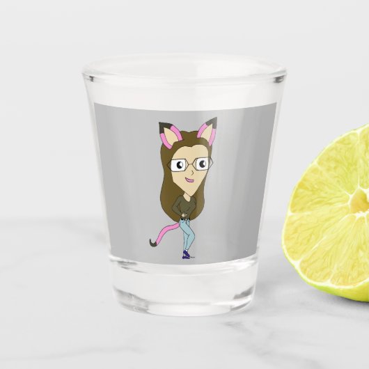 Verre A Shot chibi catgirl (Devant)