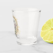 Verre A Shot Chic Elegant Mariage de couronne florale (Droite)